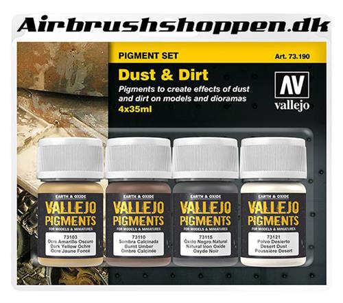 73.190 Dust & Dirt pigment set 4 x 30 ml Vallejo